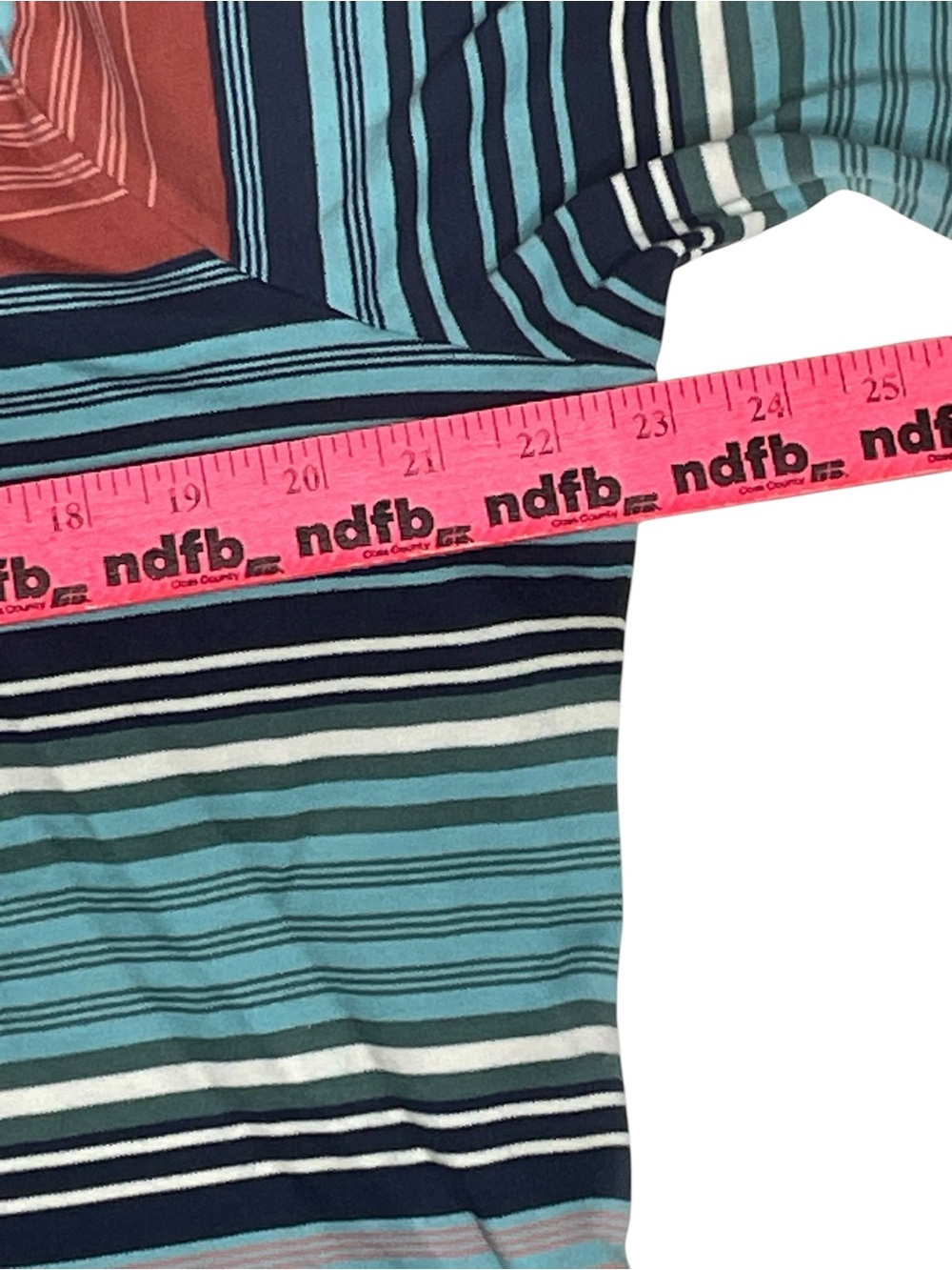 L.L.Bean XL Petite Supima Cotton Striped Turtleneck Top Multicolor - Picture 7 of 8